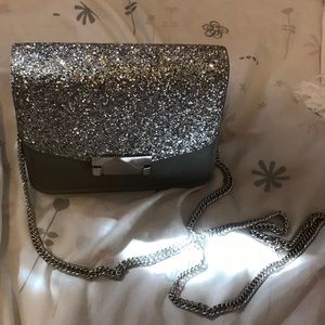 Silver color purse
